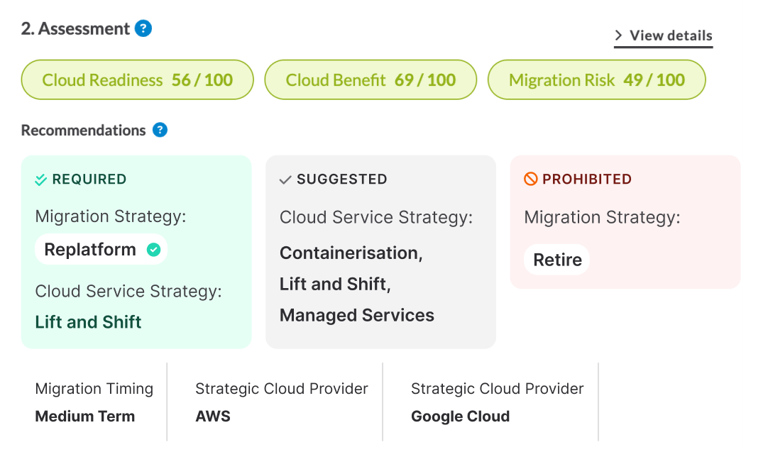 6R Migration Recommendation