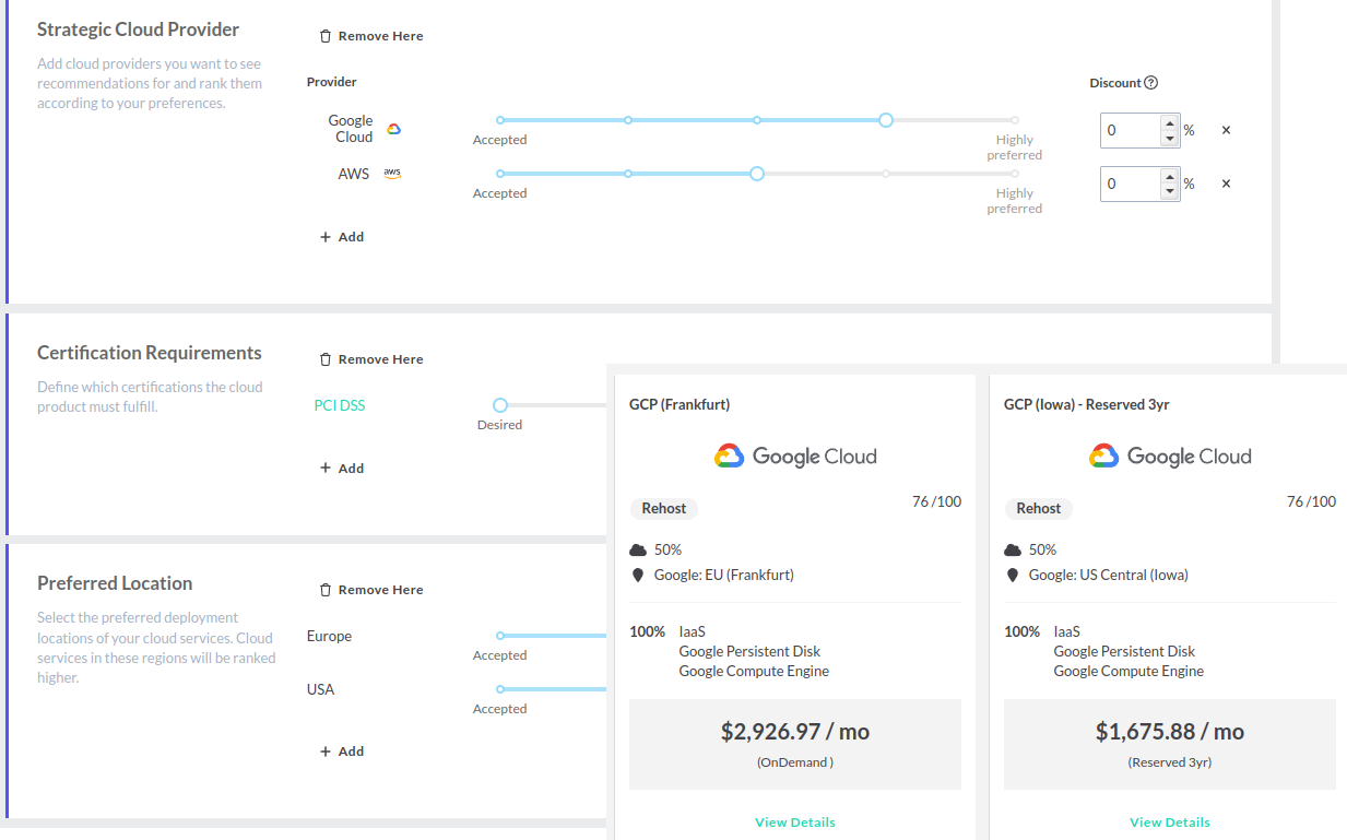 Cloud Readiness Calculation