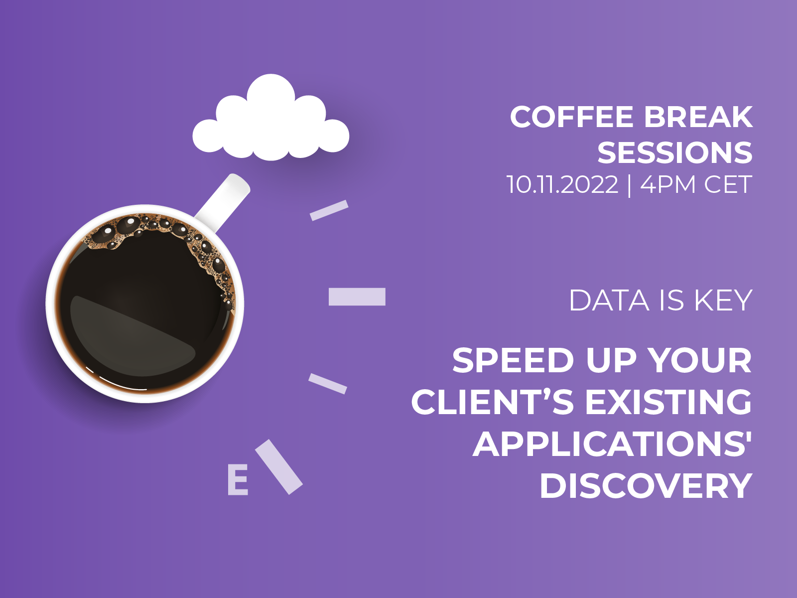 Data is key: Speed up your client’s existing applications' discovery