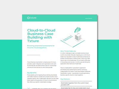 Cloud to cloud business case builder Factsheet